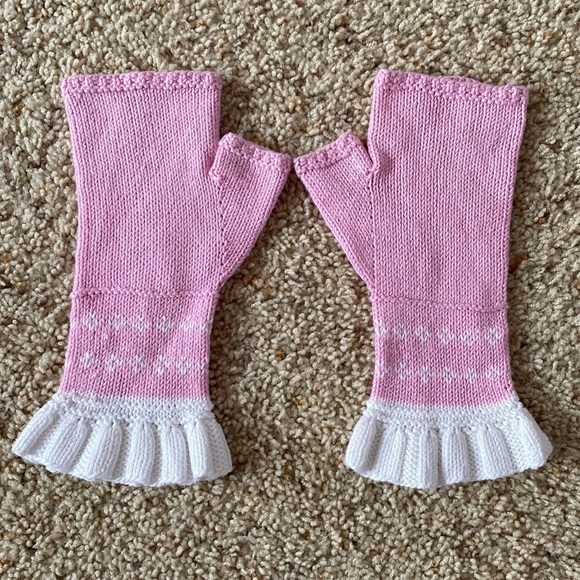 Etsy Bamboo Hand Knit Fingerless Gloves - Picture 1 of 5